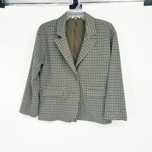 Madewell Brown Houndstooth‎ Blazer Size Small Business Casual Academia